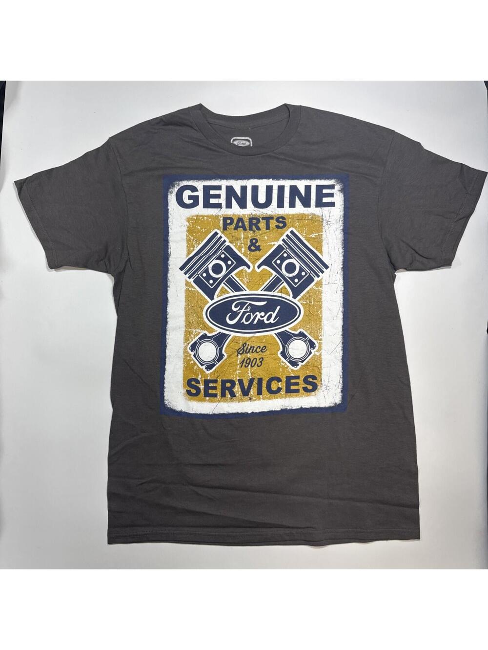Ford Motor Company T-shirt  Medium Gray Genuine Parts Automotive Graphic Tee